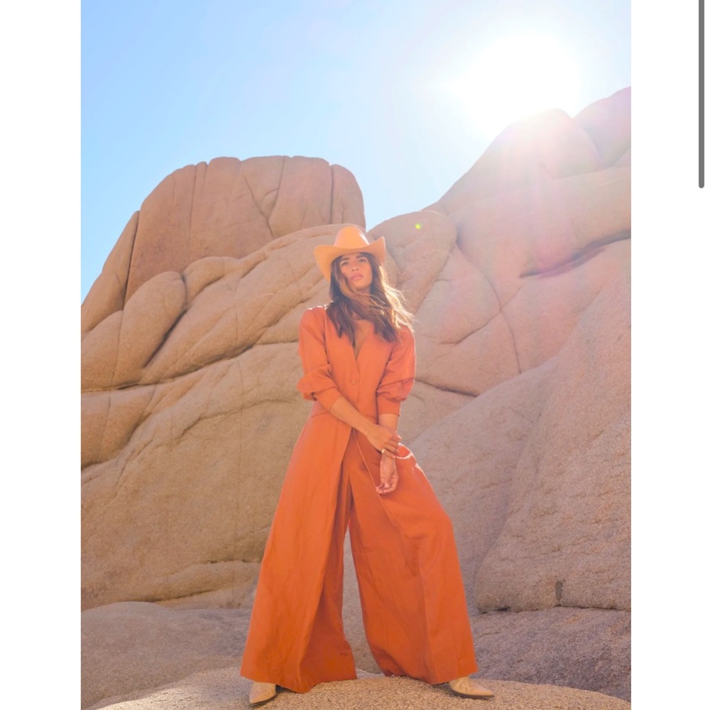 NWT THE BRIGHT SIDE NOMAD JUMPSUIT ROCKY BARNES SIERRA